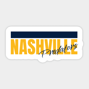 nashviile predators strip Sticker